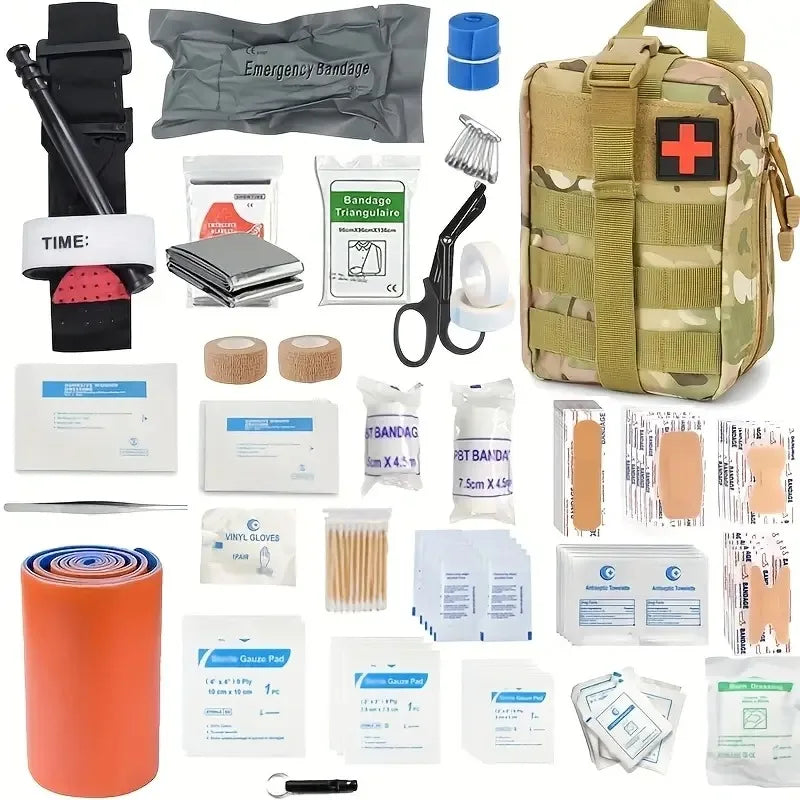 156pcs Tactical First Aid Kit In The Car Accessories