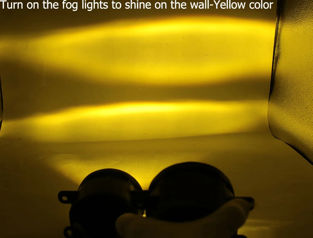 2x Front Full LED Fog Lights with Cut-Line Lens White / Yellow Color Fog Lamp for Honda Stream RSZ RN6 07.2006 2007 2008 05.2009