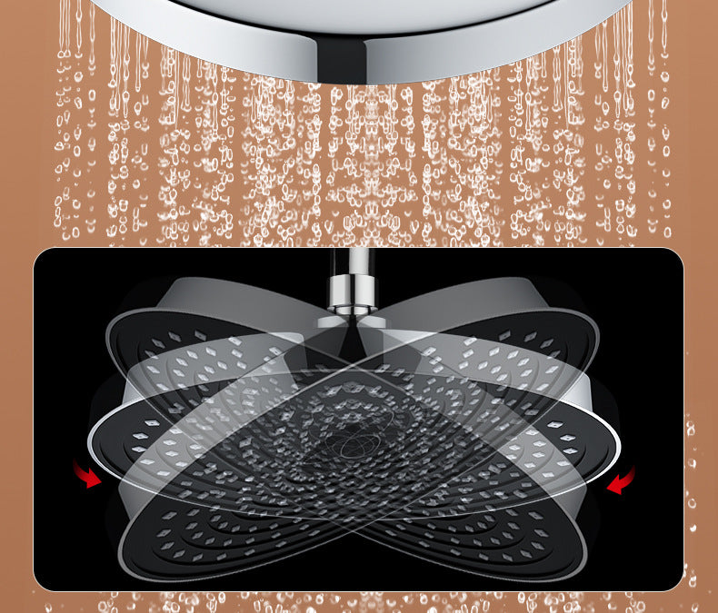 10 Inches Supercharge Shower Head Set 3 Modes High Pressure Rainfall Bathroom Shower 