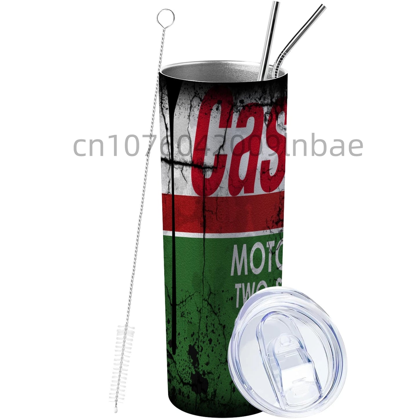 20Oz Motor Oil Stainless Steel Vacuum Double Wall Insulated Tumbler