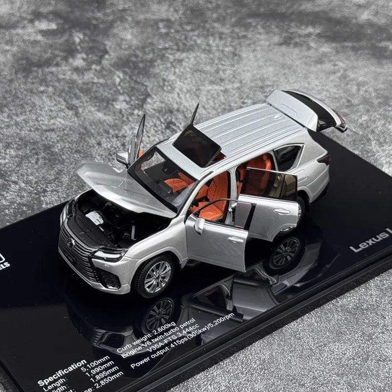 Lexus Lx600 Suv 1:43 Scale Die-Cast Model Full-Open Alloy Miniature Car