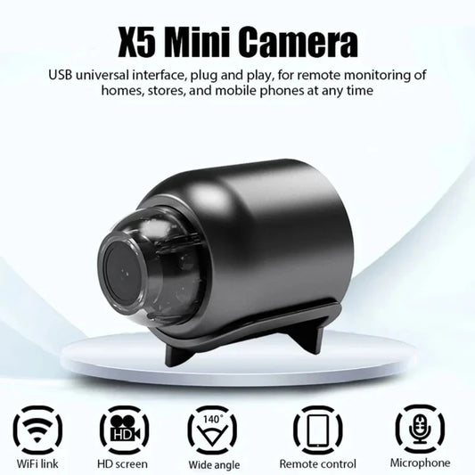 Spy Camera Wireless WiFi 1080P HD Mini Camera Baby Monitor Indoor Security Surveillance Night Vision IP Cam Video Recorder Safety Camcorder