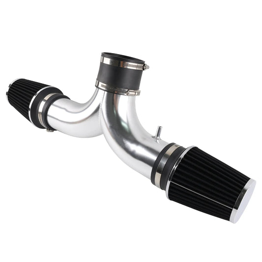 QT 99-04 Dual Twin JEEP Grand Cherokee 4.7L V8 Cold Air Intake Kit + Filter For 00-02 Dodge Durango with 3.7L V6/4.7L V8