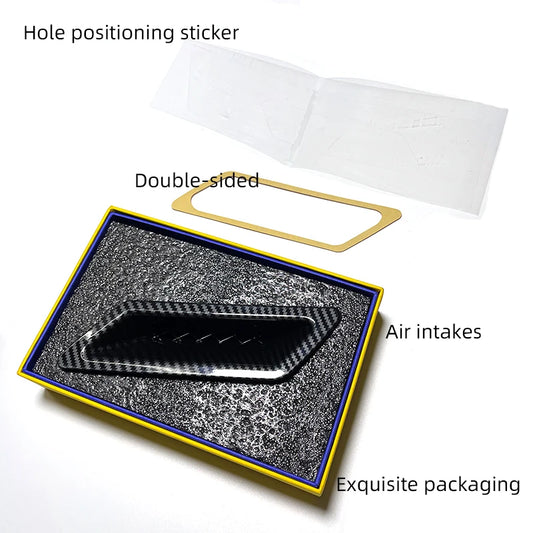 QT Stunning FC Style Universal Car Front Bumper Hood Vent Air Out Intake Civic Audi A4 B8 VW Golf MK7 MK6 BMW E90 E80