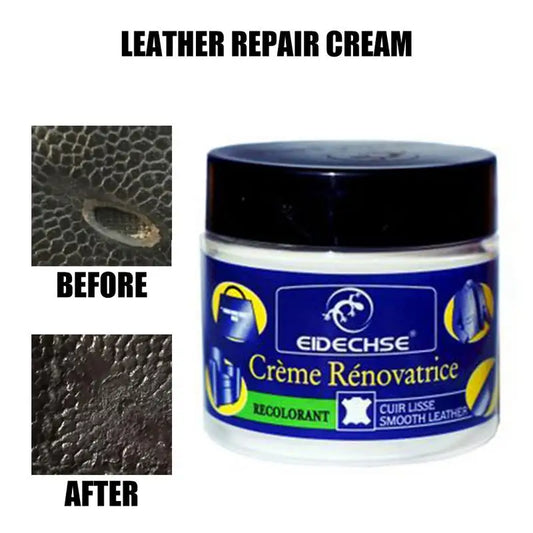 Leather Recolouring Cream Vinyl Leather Repair Kits Restore Agent Repairing Cream For Furniture Jacket Sofa Boat Car Bicycle Seat