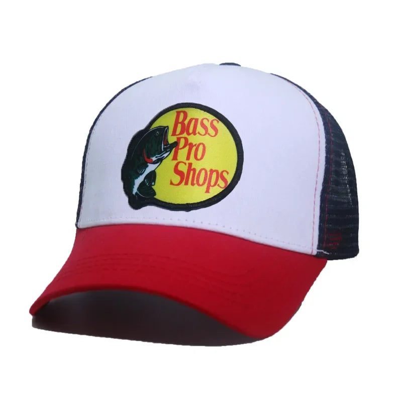 Fashion Bass Pro Fish Trucker Caps Men Funny Fishing