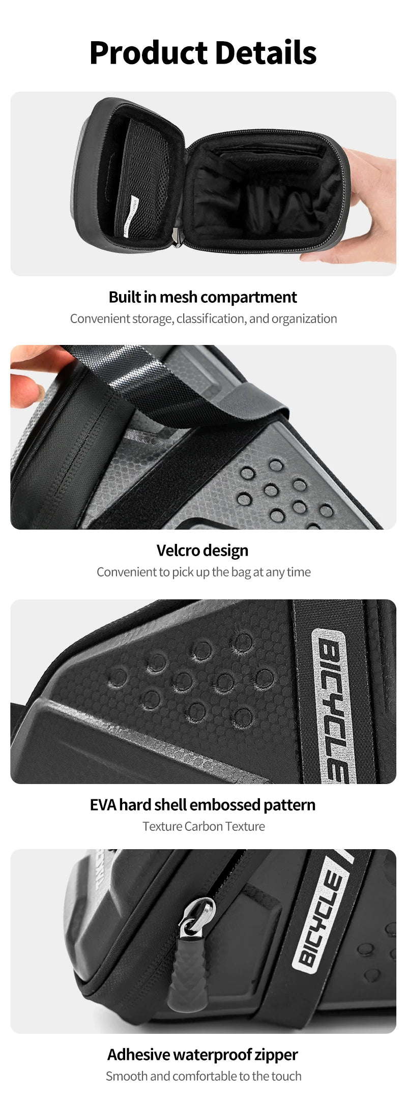 Bicycle Saddle Bag Waterproof Mountain Bike Saddle Storage
