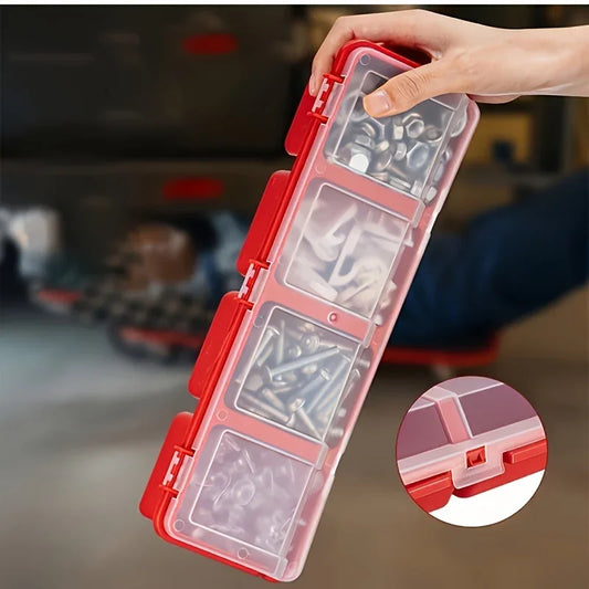 1Pc/2Pcs Multi-Compartment Organizer Box For Screws & Small Parts