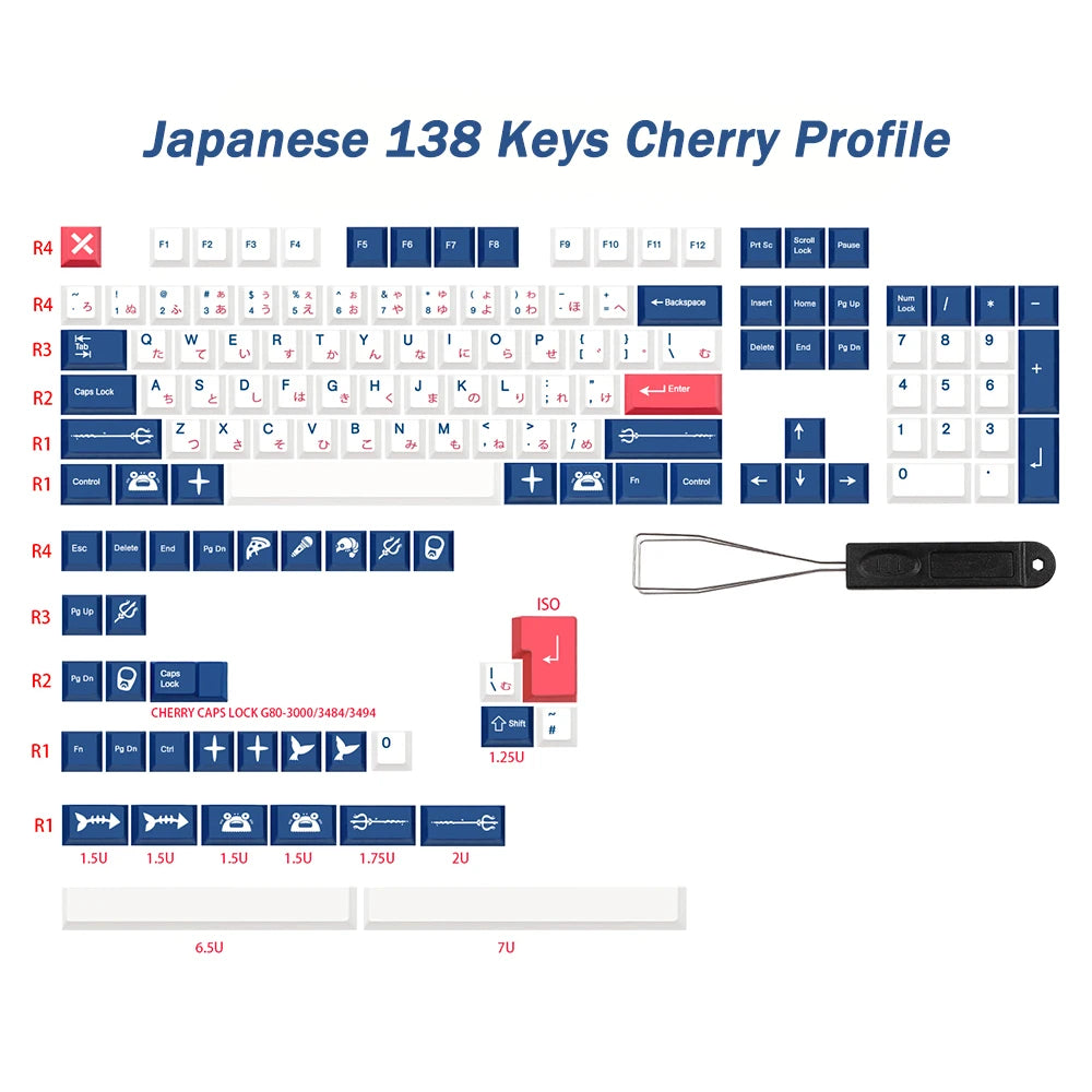 138 Keys GMK a Keycaps Cherry Profile GMK Keycaps PBT Dye Sublimation MX Switch With 6.5U 7U Shift