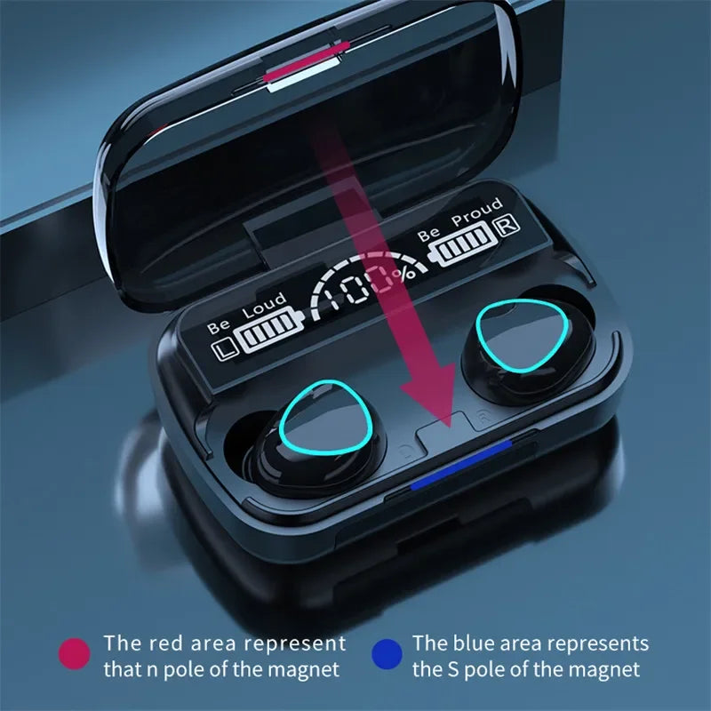 M10 TWS Bluetooth Headphones 3500mAh Charging Box