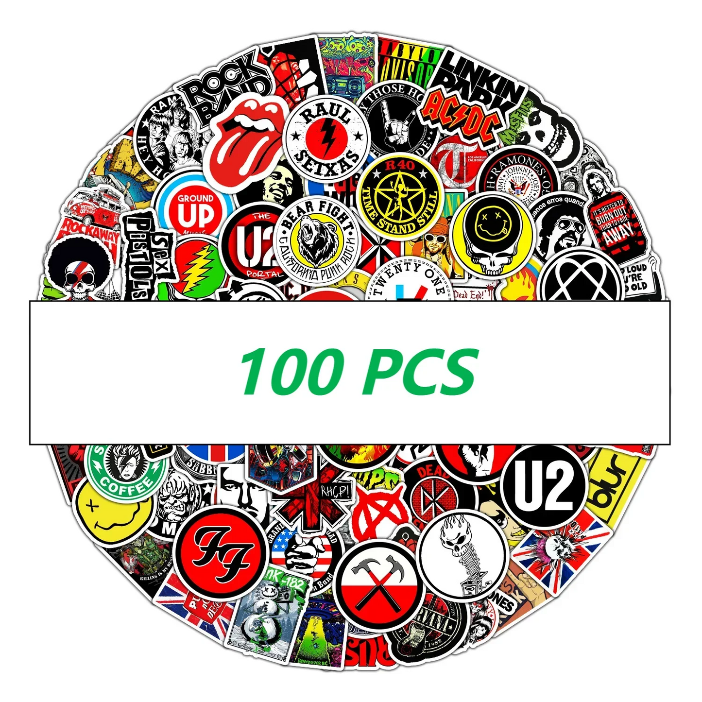 Rock Band Music Stickers Aesthetic Art Decal Collection