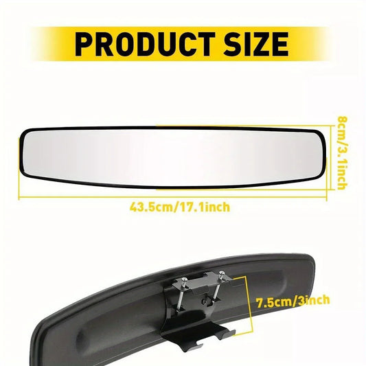 Rear View Mirror Interior Rearview Mirror Adjustable View Mirror Car Rear Mirror Large Field Of View Curved Mirror