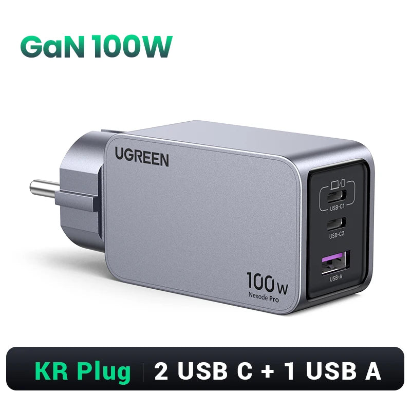 UGREEN 100W GaN Charger USB C Charger QC4.0 3.0 Quick Charge