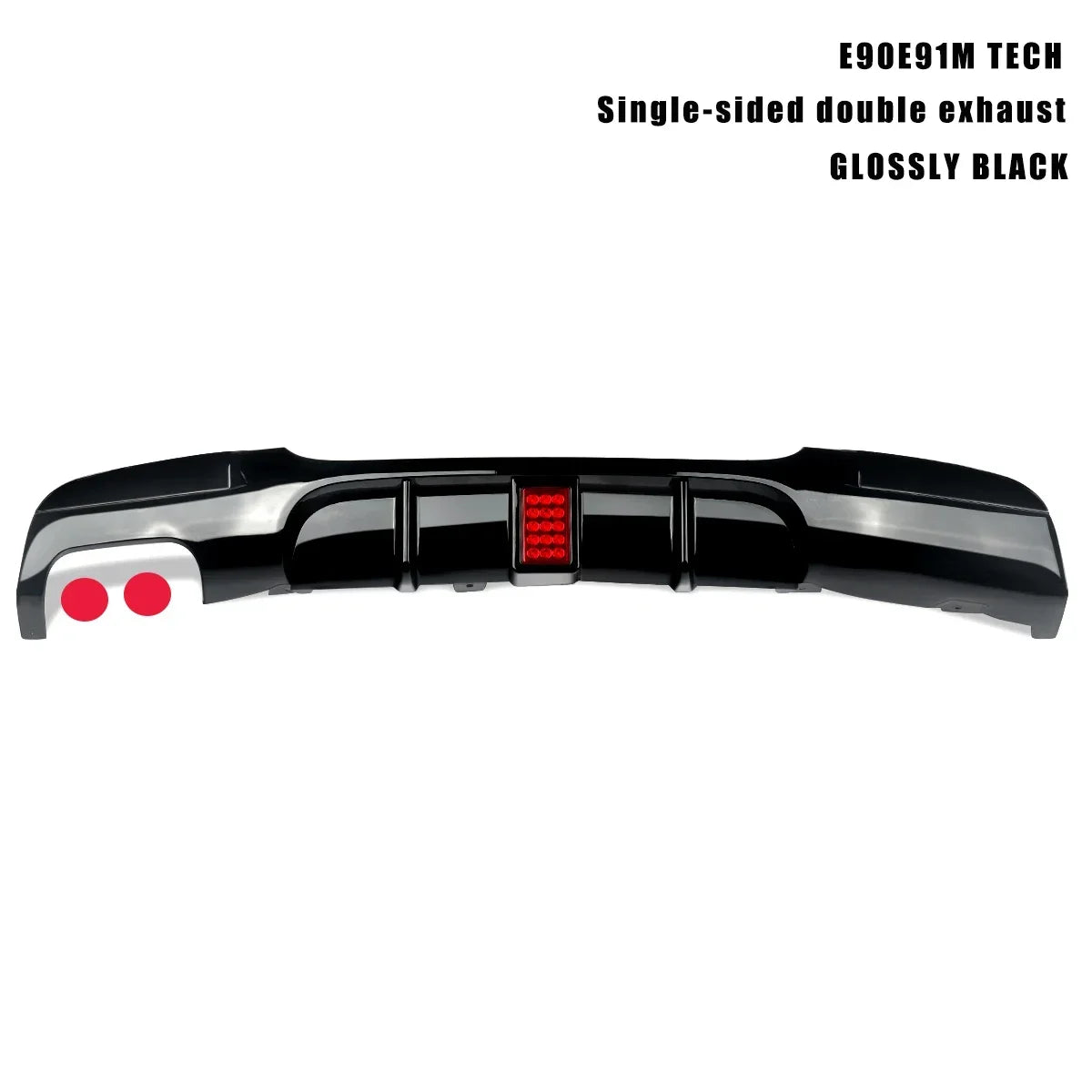 Rear Bumper Spoiler Lip with Led for BMW 3 Series E90 318i 320i 328i 330i 335i 340i Diffuser with Brake Light 2005-2012