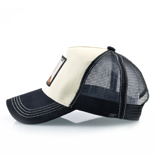 Hip Hop Baseball Cap With Lion Embroidery Patch Snapback Streetwear Trucker Caps Men Women Hat