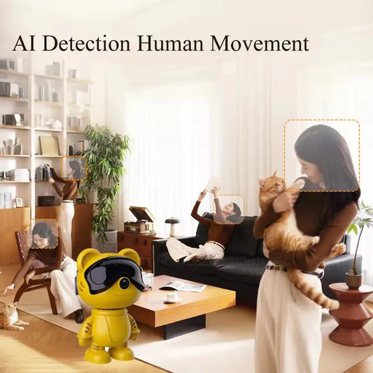 5MP Wireless WiFi Indoor Surveillance Camera Night Vision PTZ Two-way Voice Security Protection HD Smart Home P6 Slite Robot cam