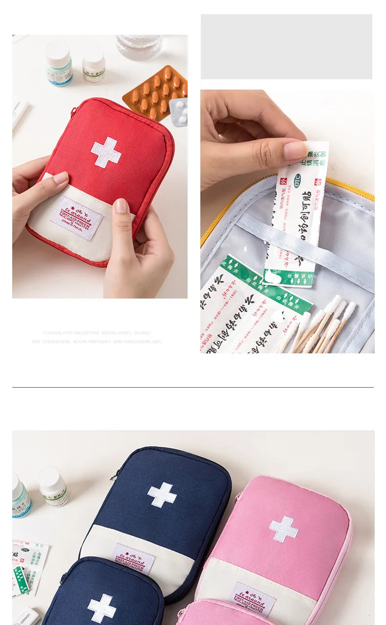 3 Pcs/set Portable Medical Storage Bag First Aid Kit Organizer Home Outdoor Travel Bag