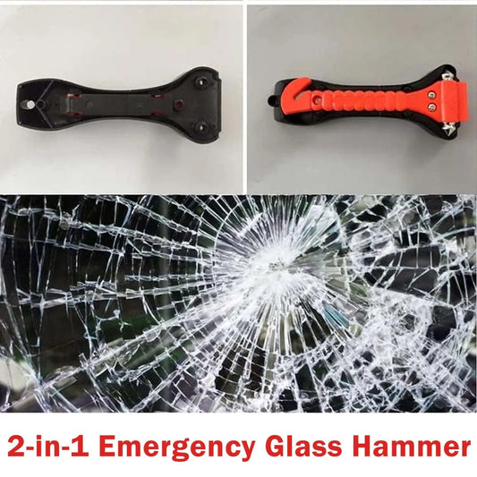 Caer Window Breaker Seatbelt Cutter 2-in-1 Emergency Car Glass Punch Hammer