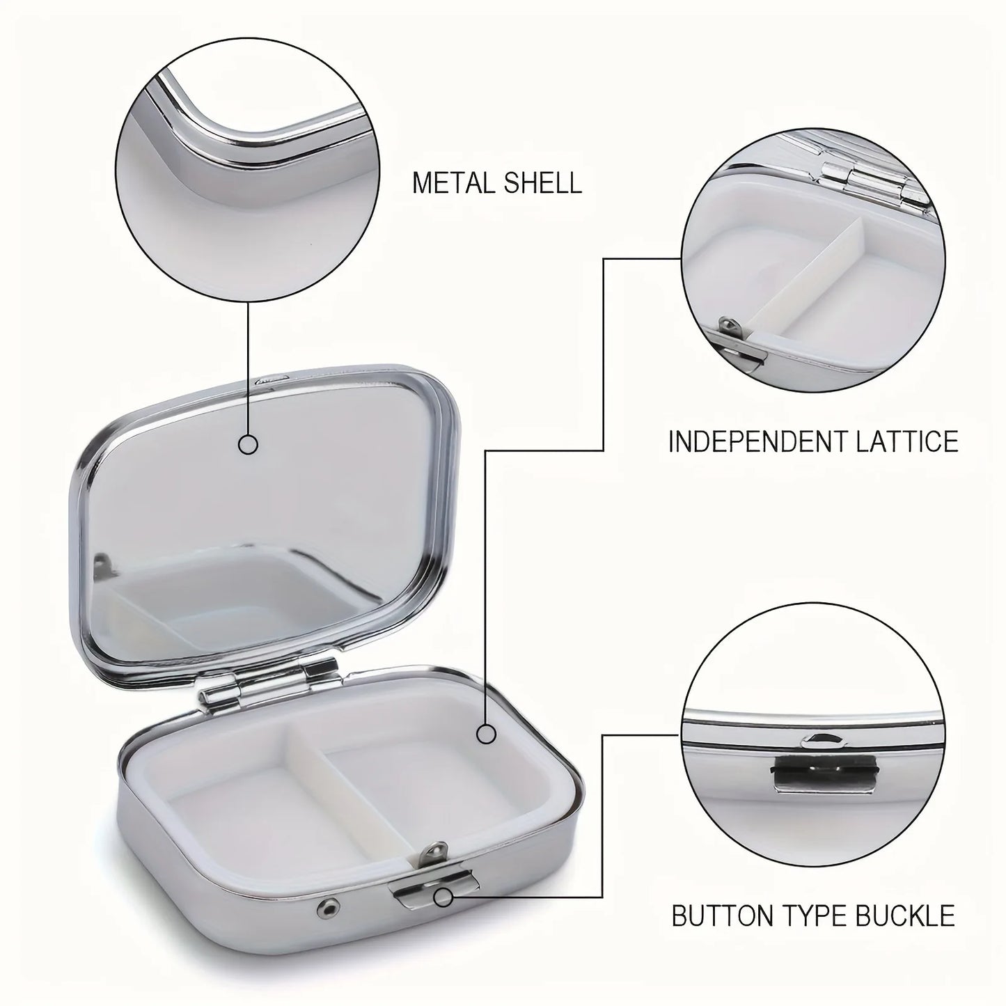 Travel Cases Lovely Coloured Medicine Metal Jewellery Organizers