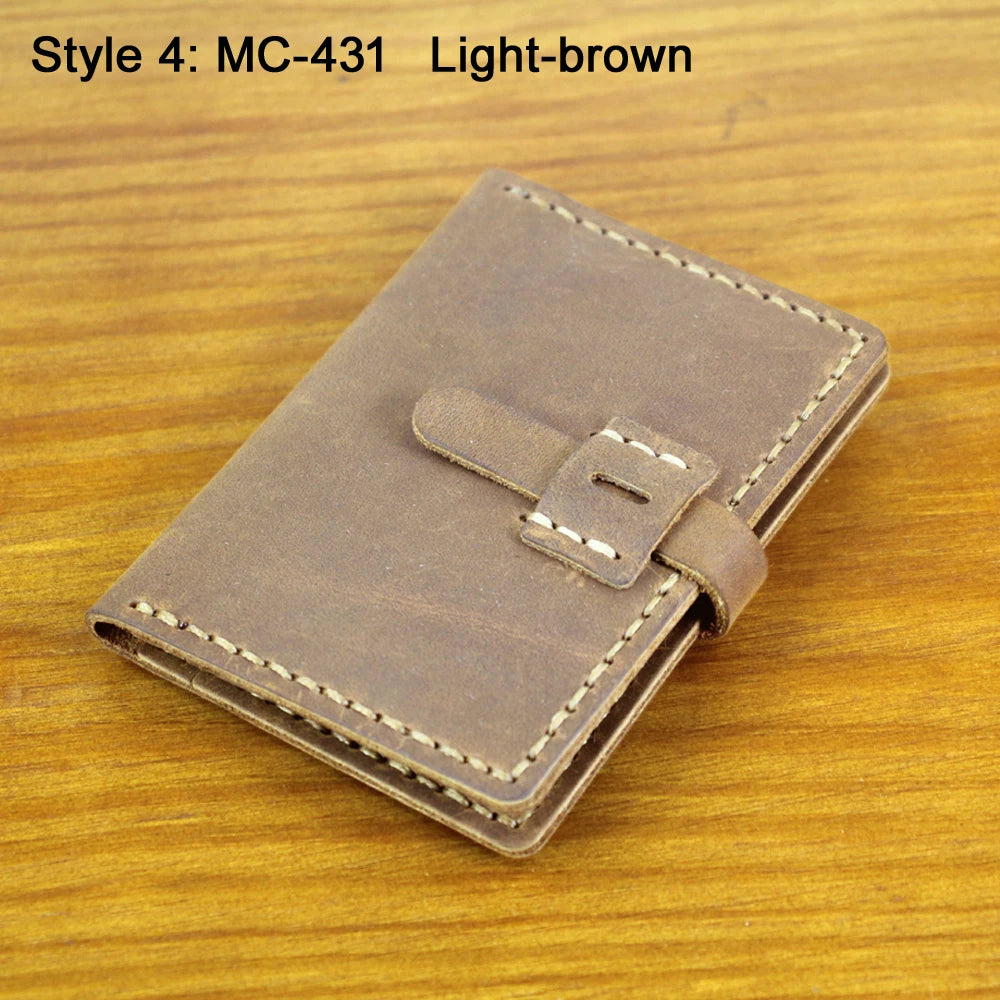Luxury Handmade Genuine Leather Wallet Credit Card Holder Unisex