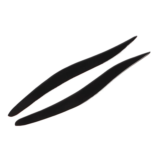 1 Pair Front Headlight Eyebrow Trim Soft Plastic Decoration for Lexus IS250 IS300 IS350 2006 2007 2008 2009-2012 Glossy Black