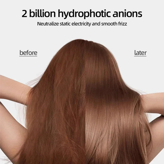 High-speed bladeless hair dryer Negative ion hair care High power, silent and quick drying, portable, suitable for home travel