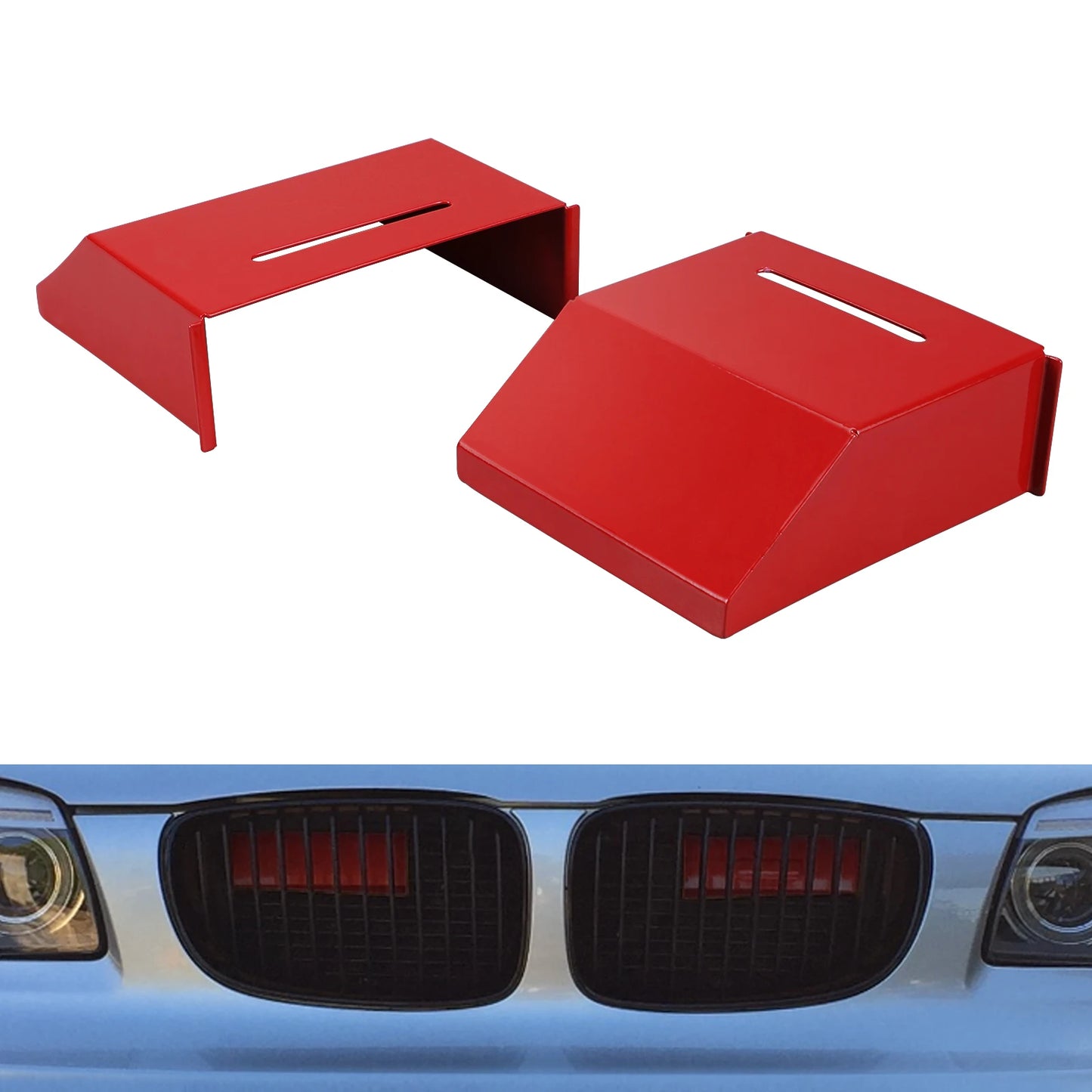 BEVINSEE Air Intake Scoops for BMW E82 E87 E81 E88 4 Cylinders 116i 116d 118i 118d 120i 120d 123d 2004-2012