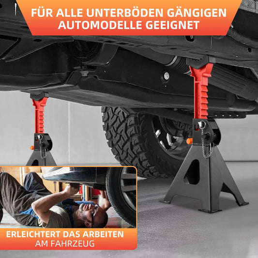 1 Pair 3Ton/6Ton Car Wheel Lifting Jack Stand Auto Repair Safety Jack Bracket Car Tire Stand Support Frame Repair Safety Support