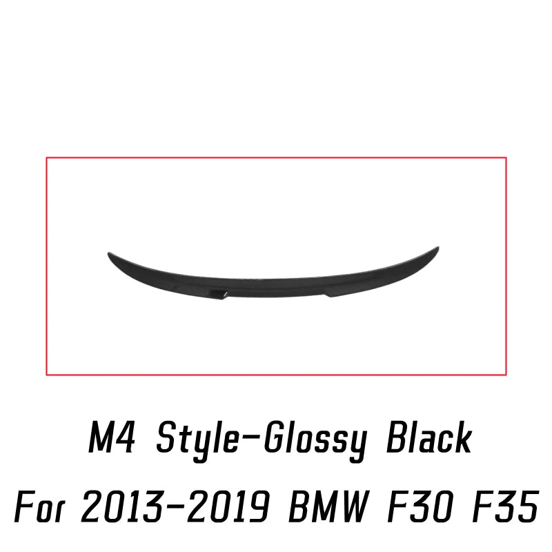 Spoiler for BMW 3 Series F30 F31 F35 M4 MP PSM Style Carbon Glossy Black Rear
