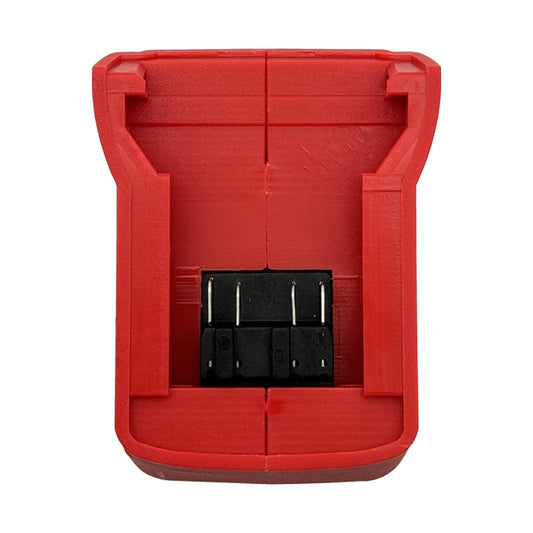 Portable Work Lamp Torch Spotlight LED Light Dual-USB Charging Port Power Bank Adapter Converter for Milwaukee 18V Battery