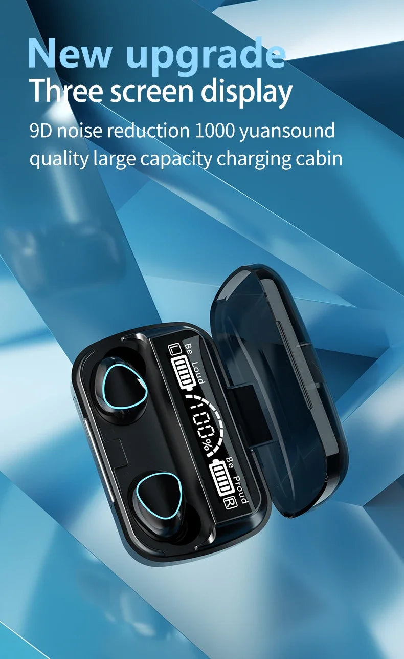 M10 TWS Bluetooth Headphones 3500mAh Charging Box