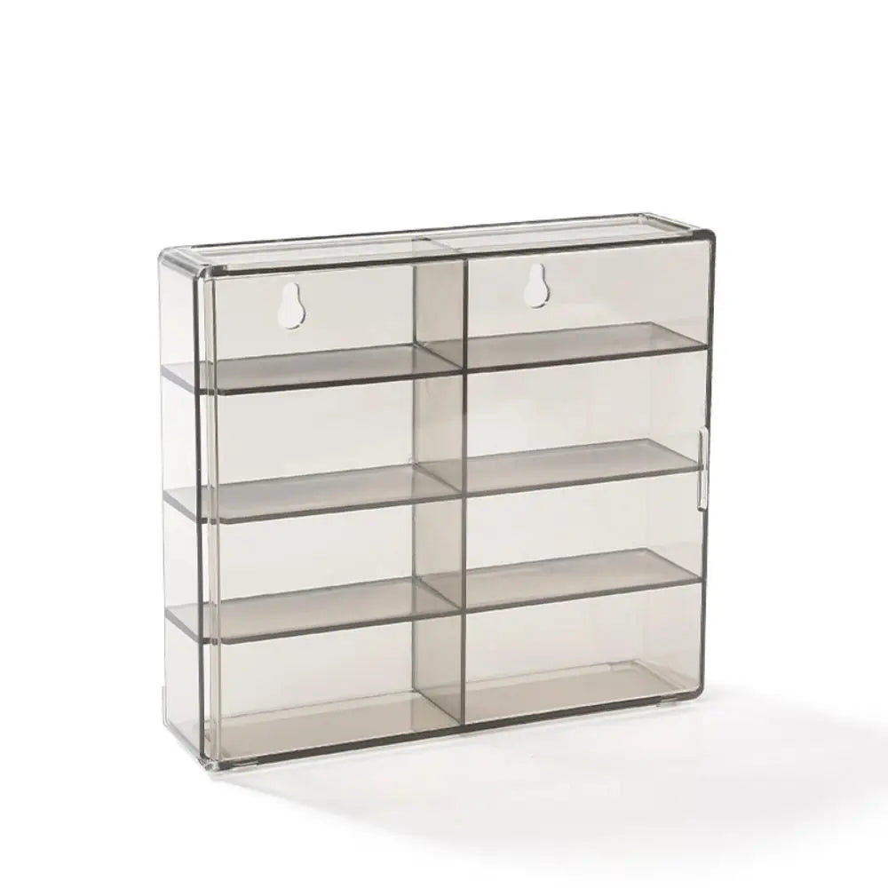 8 Grids Transparent Dustproof Acrylic Display Rack Toy Model Cars Display Box Wall Mounted 1:64 Storage Box Hotwheels Cars