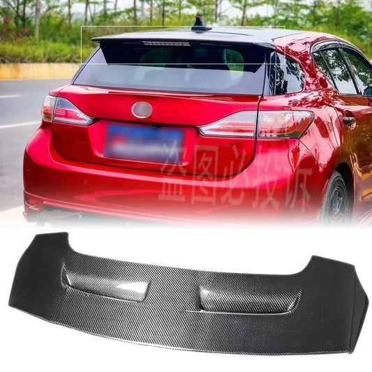 Suitable for Lexus CT200h CT200 2010-2022 car trunk wing body kit accessories high-quality carbon fiber rear roof lip spoiler