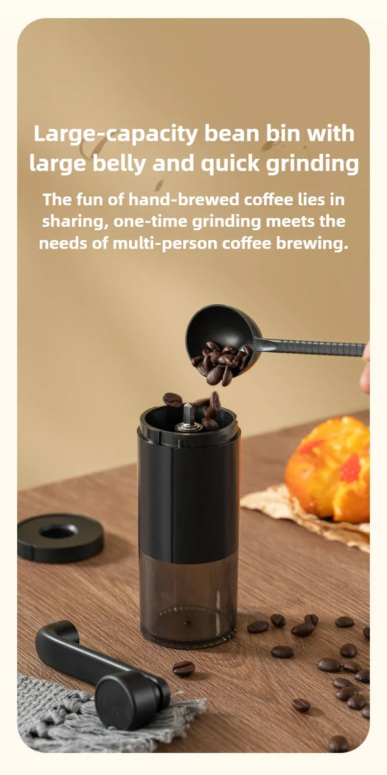 2025 New Hand Cranked Coffee Grinder
