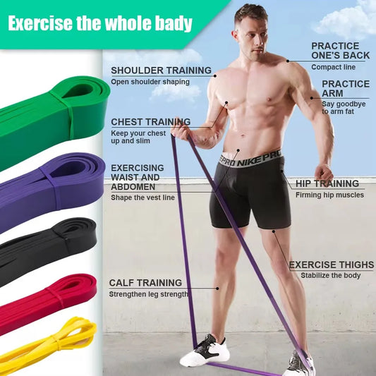 Resistance Band Pull Up Assistance Bands Stretch Heavy Workout Exercise