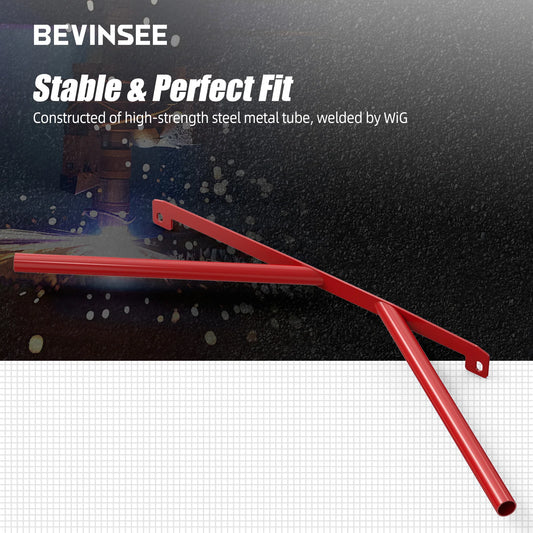BEVINSEE Kidney Struts Kidney Struts Rods Tuning V Brace for BMW E46 323i 325i 328i 330i 1999-2006