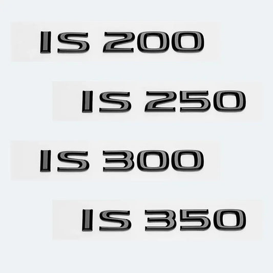 Lexus ABS Letters IS200 IS250 IS300 IS350 IS300h IS200t HYBRID Emblem For Lexus Car Trunk Logo Badge Sticker