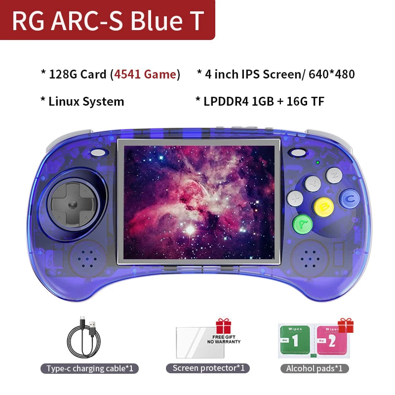 ANBERNIC RG ARC-D RGARC-S Handheld Game Console Six Button Design 4" IPS 4000 Games Support WIFI Online Pairing,Bluetooth Handle