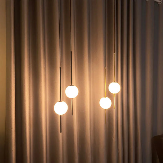 Nordic Simple Glass Ball Pendant Lights Dining Room Bedroom Decor