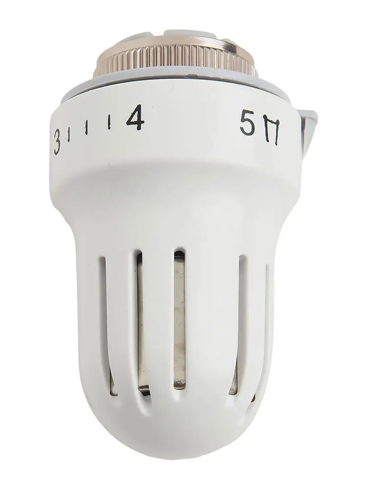 1pc Radiator Thermostatic Head Heater White Control Thermostat With M30x1.5 Threaded Connections Heating Valve Accessories