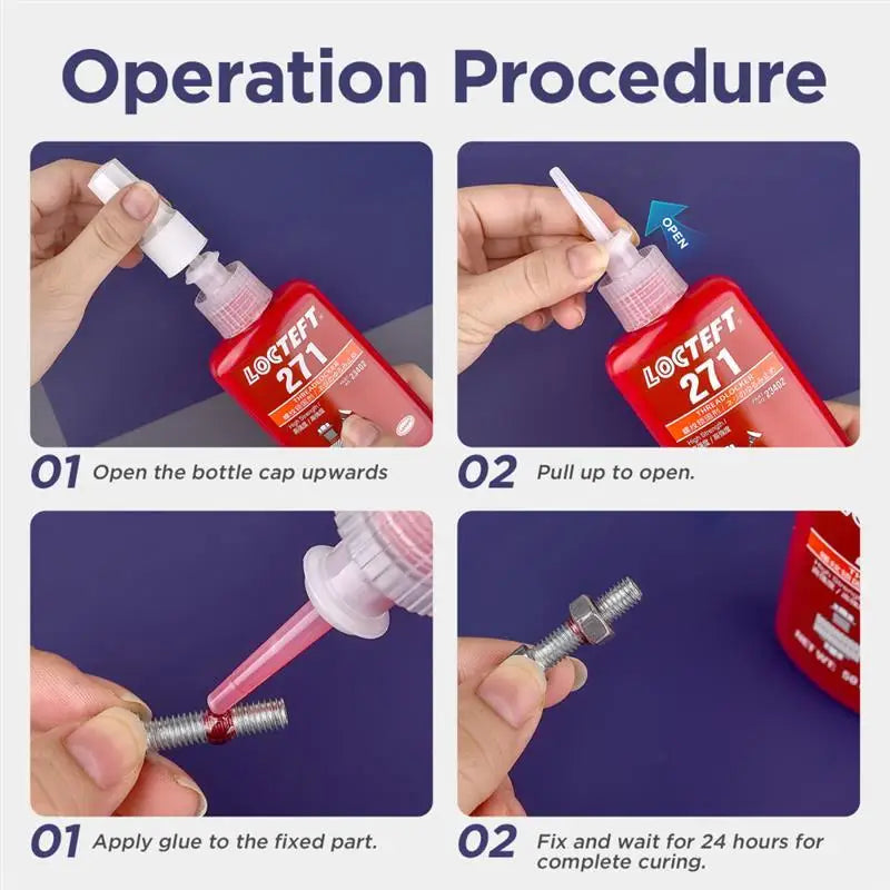50ml Threadlocker Screw Glue Quickly Cured Thread Locking