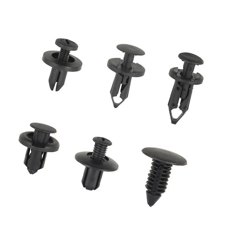 190-Piece Car Trim Fasteners Set – 6 Sizes ABS Plastic Push Rivets for Door Panels, Bumpers & Interior