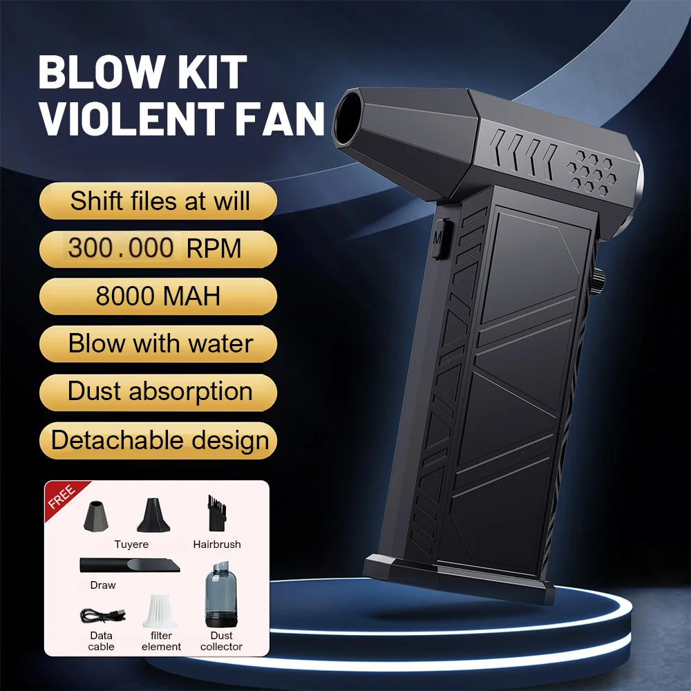 X9 Turbo Fan Jet 300000RPM Turbo Jet Blower Brushless Vacuum Cleaner