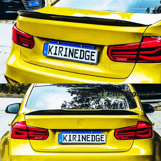 Spoiler for BMW 3 Series F30 F31 F35 M4 MP PSM Style Carbon Glossy Black Rear