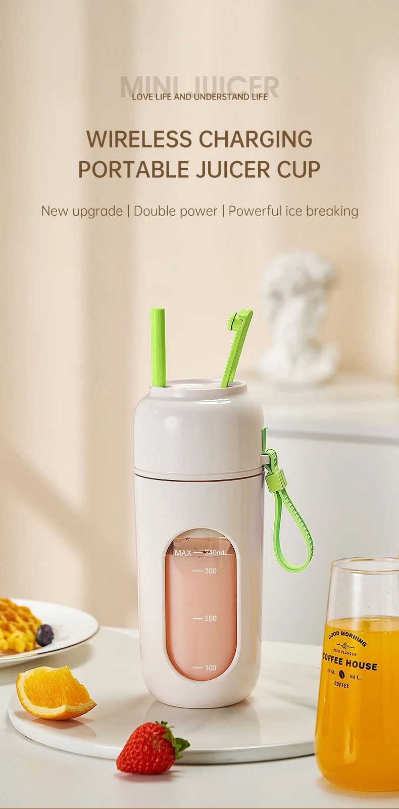 Portable Electric Juicer Cup for Smoothies