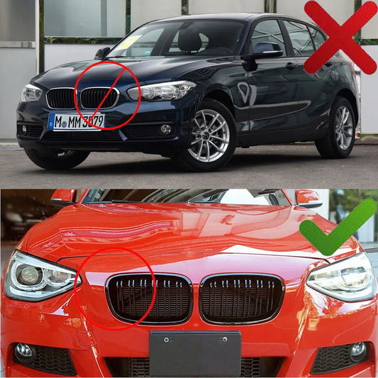 BMW Front Bumper Kidney Grille Hood Grills Carbon Fibber Colour 1-Series F20 F21 125i 118i 116I 125B 2010-2014