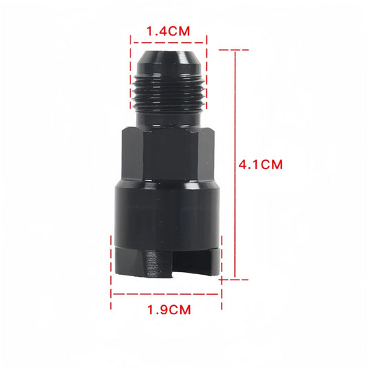 1Pcs Quick Connect 6AN AN6 Male To 3/8", 5/16" AN8 8AN Quick Disconnect Male Push On EFI Fitting Fuel Adapter Aluminium Black
