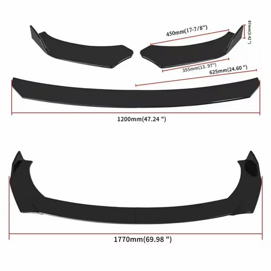 Front Bumper Spoiler Diffuser Body Kit for Audi A3 A4 A5 A7 A8 B7 B8 Q7 RS5 RS6 S3 TT Front Lip Chin Splitter