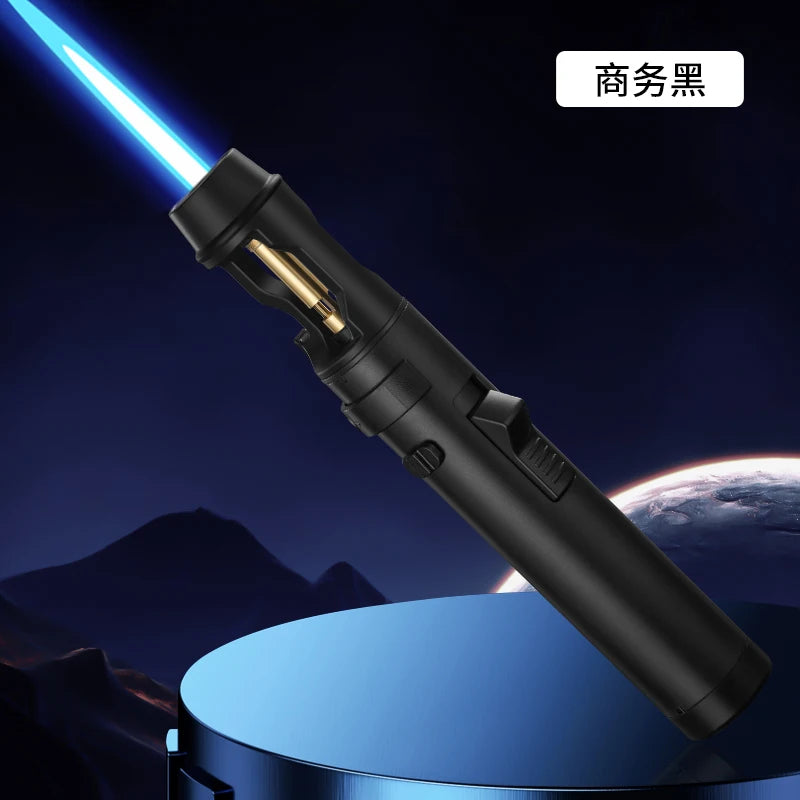 Powerful Metal Gas Lighter Windproof Kitchen Cooking Torch Flame Jet Barbecue