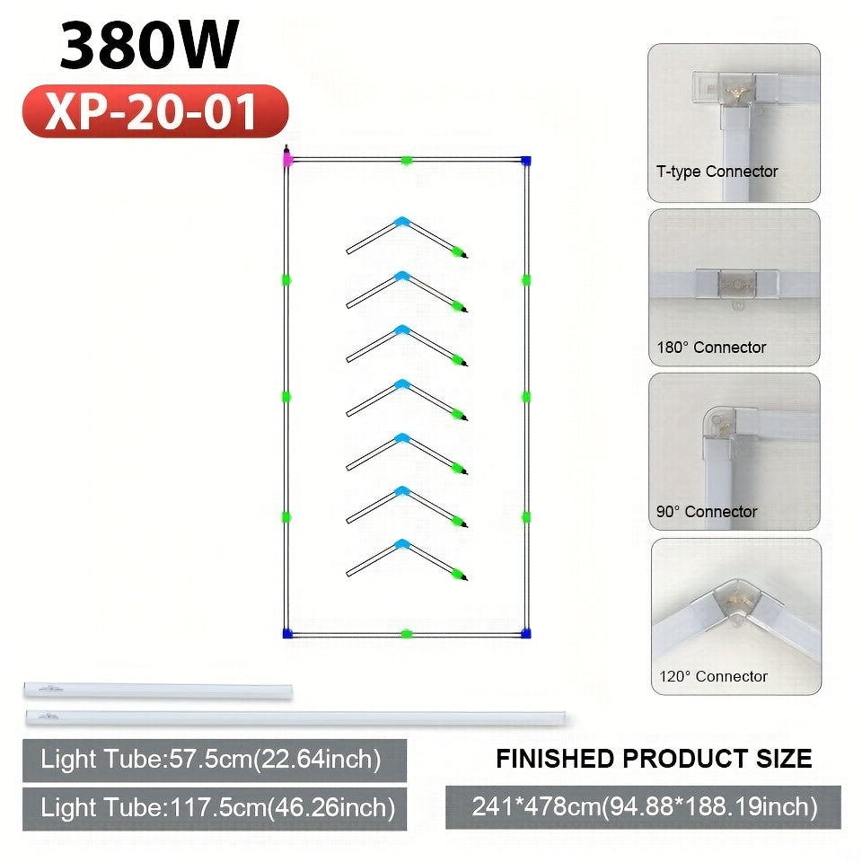 Hexagon Garage Ceiling Light Cold Light garage lights DIY hexagon LED lights hex lights garage Tube AC85-265V Hexagonal Garage Honeycomb lights for Garage Basement Warehouse Auto Beauty Shop Car Detailing Gym Basement Hair S